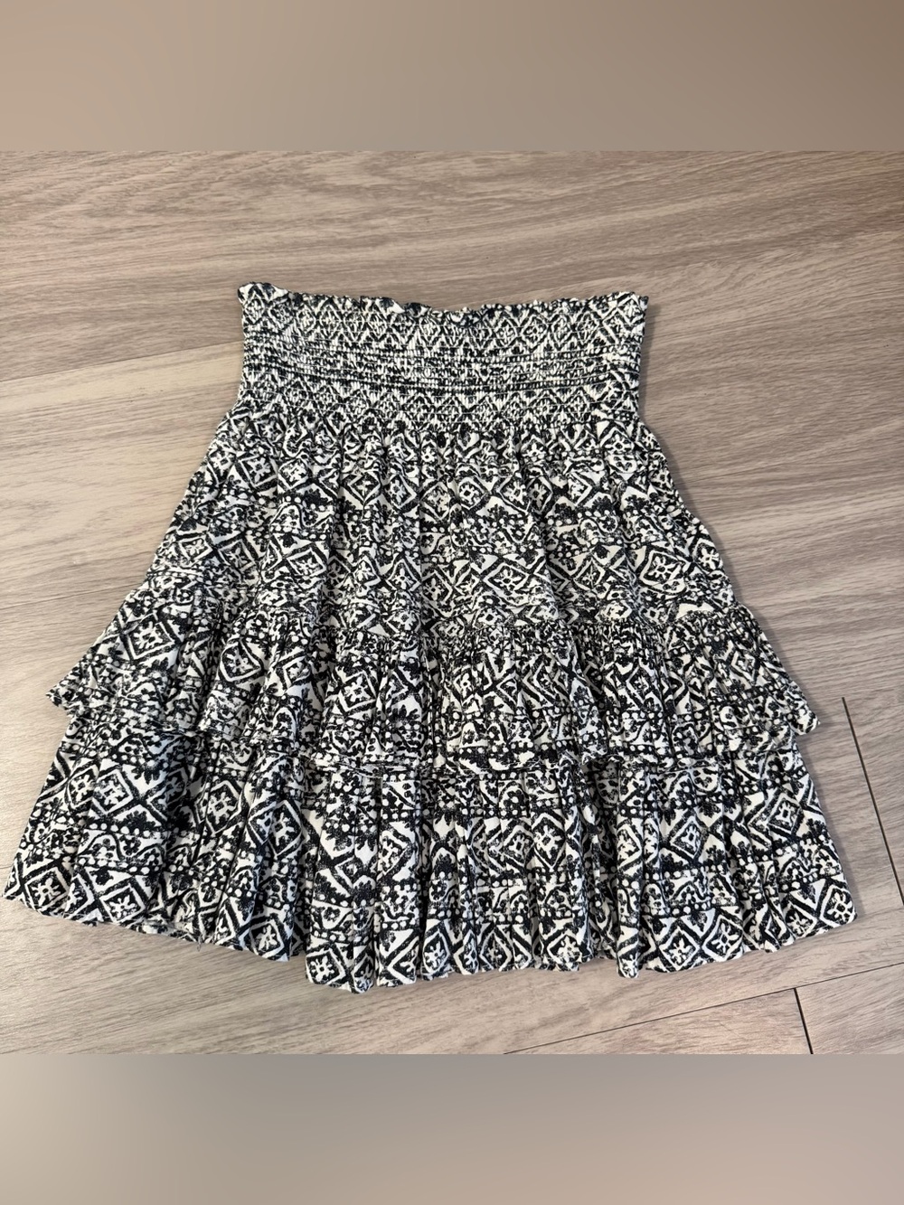 Lauren Ralph Lauren Petite Smocked Tiered Mini Skirt | Women’s 0P - Picture 5 of 8